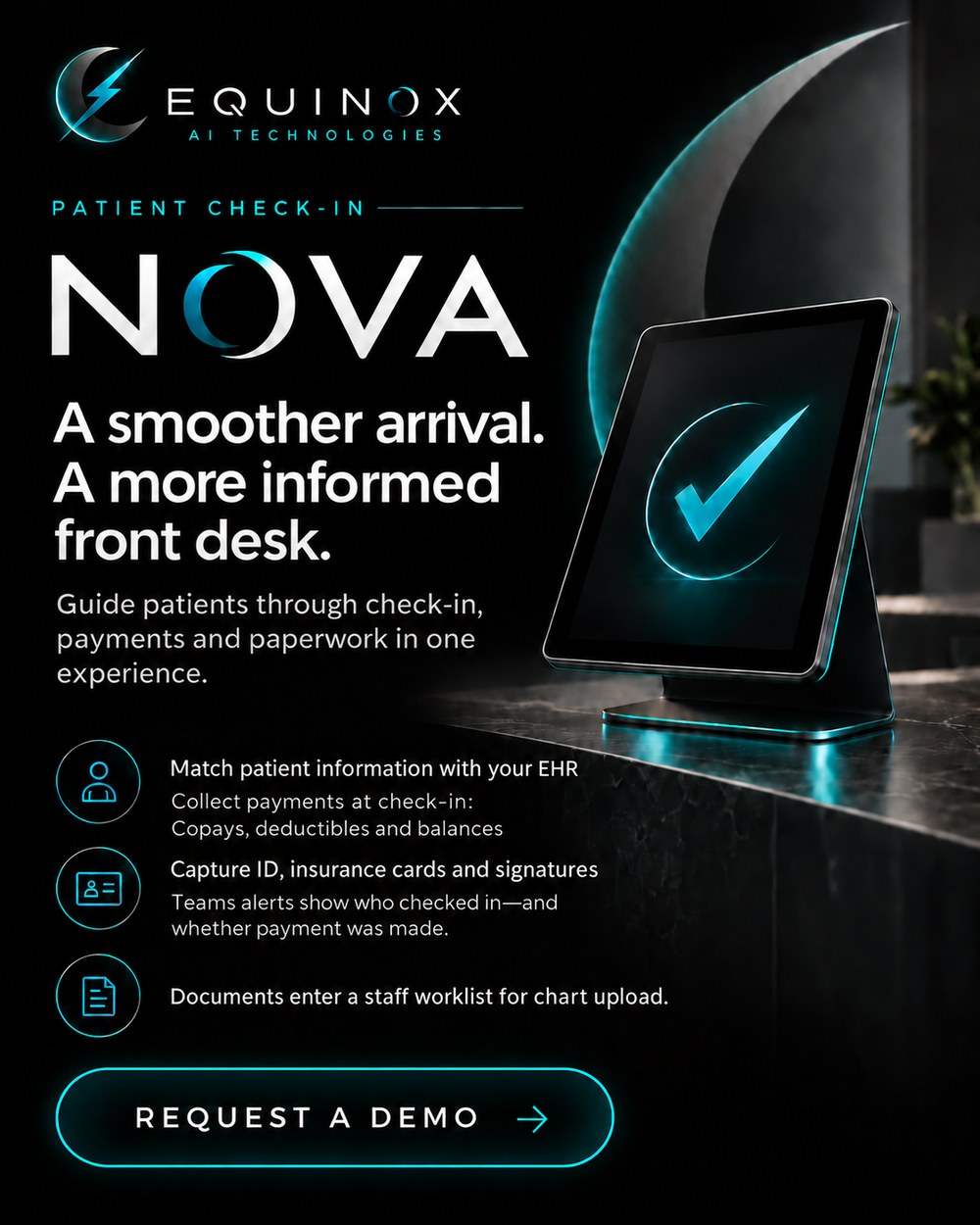 Nova — Patient Check-In overview
